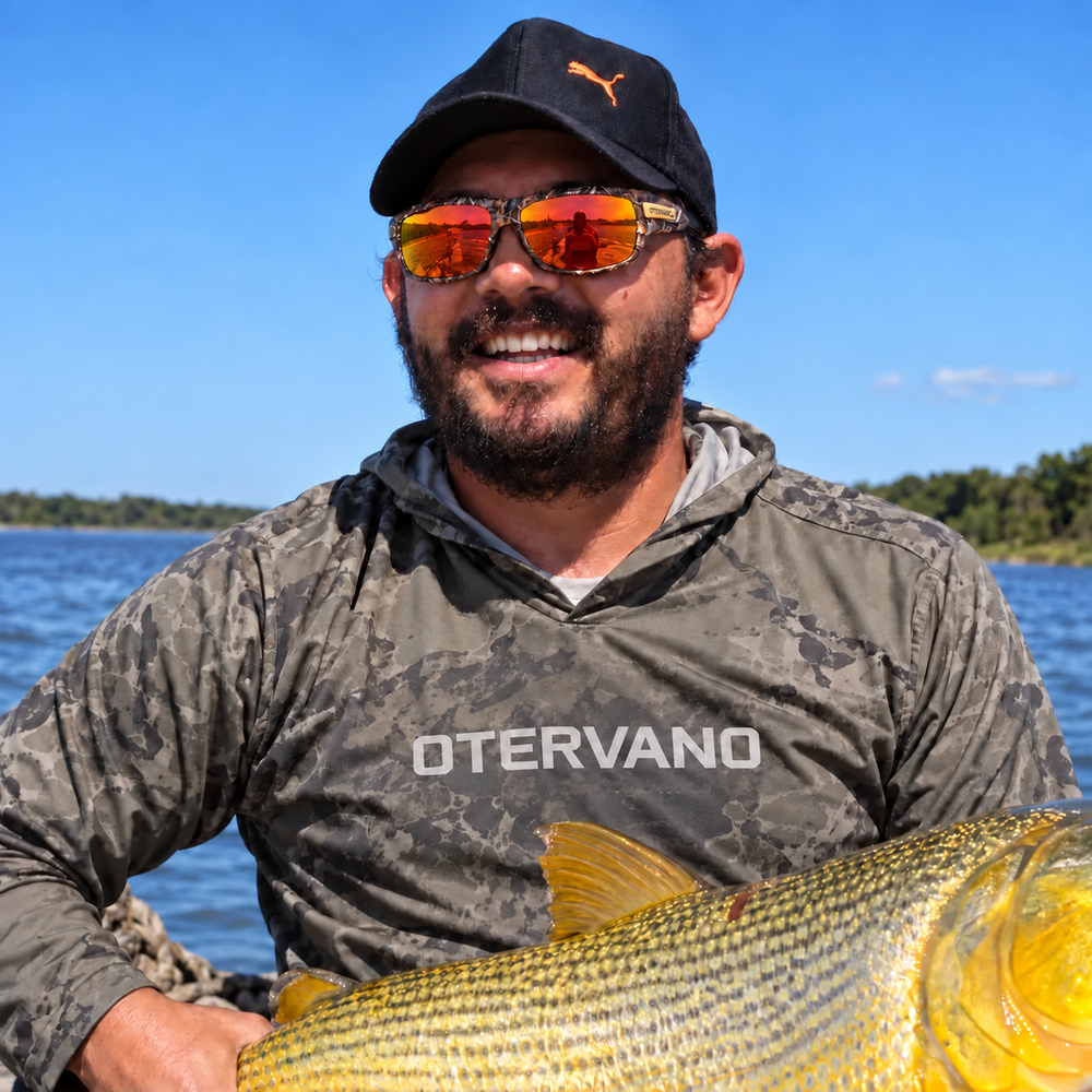 SOTO-BRASA — Camuflaje · Mica espejo naranja — En uso