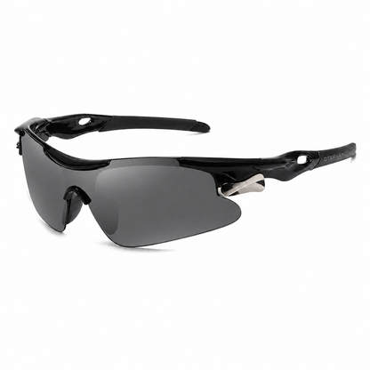RAUDAL Negro · Mica gris — Lentes polarizados deportivos de mica única | Otervano