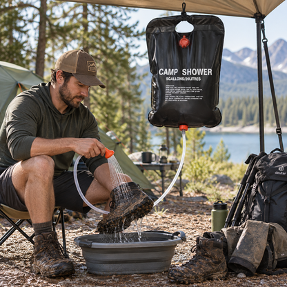 Ducha Solar Portátil de Camping — ODRE