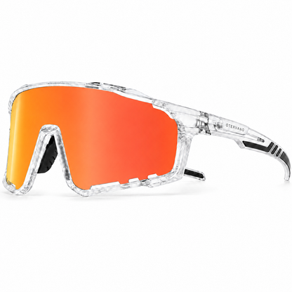 BRISA Transparente · Mica espejo naranja — Lentes polarizados de mica única | Otervano