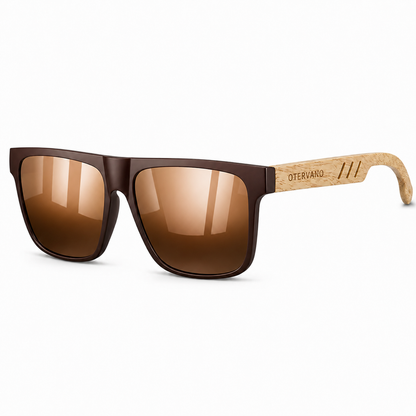 ROBLE Café · Mica café — Lentes polarizados con varillas de madera | Otervano