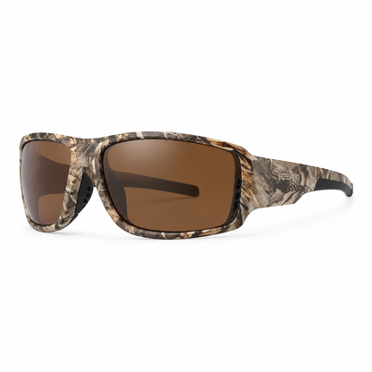 MONTE Camuflaje · Mica café — Lentes polarizados envolventes de cobertura lateral | Otervano