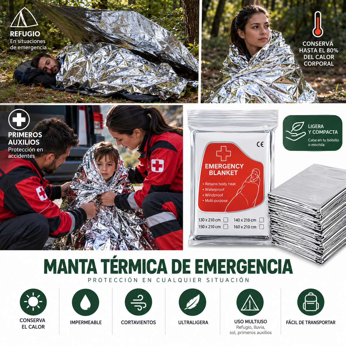 Manta Térmica de Emergencia — MAJADA