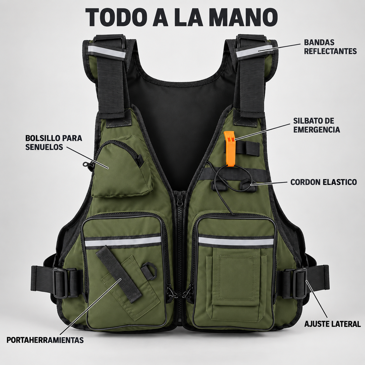 Chaleco de Pesca Ajustable — PROA