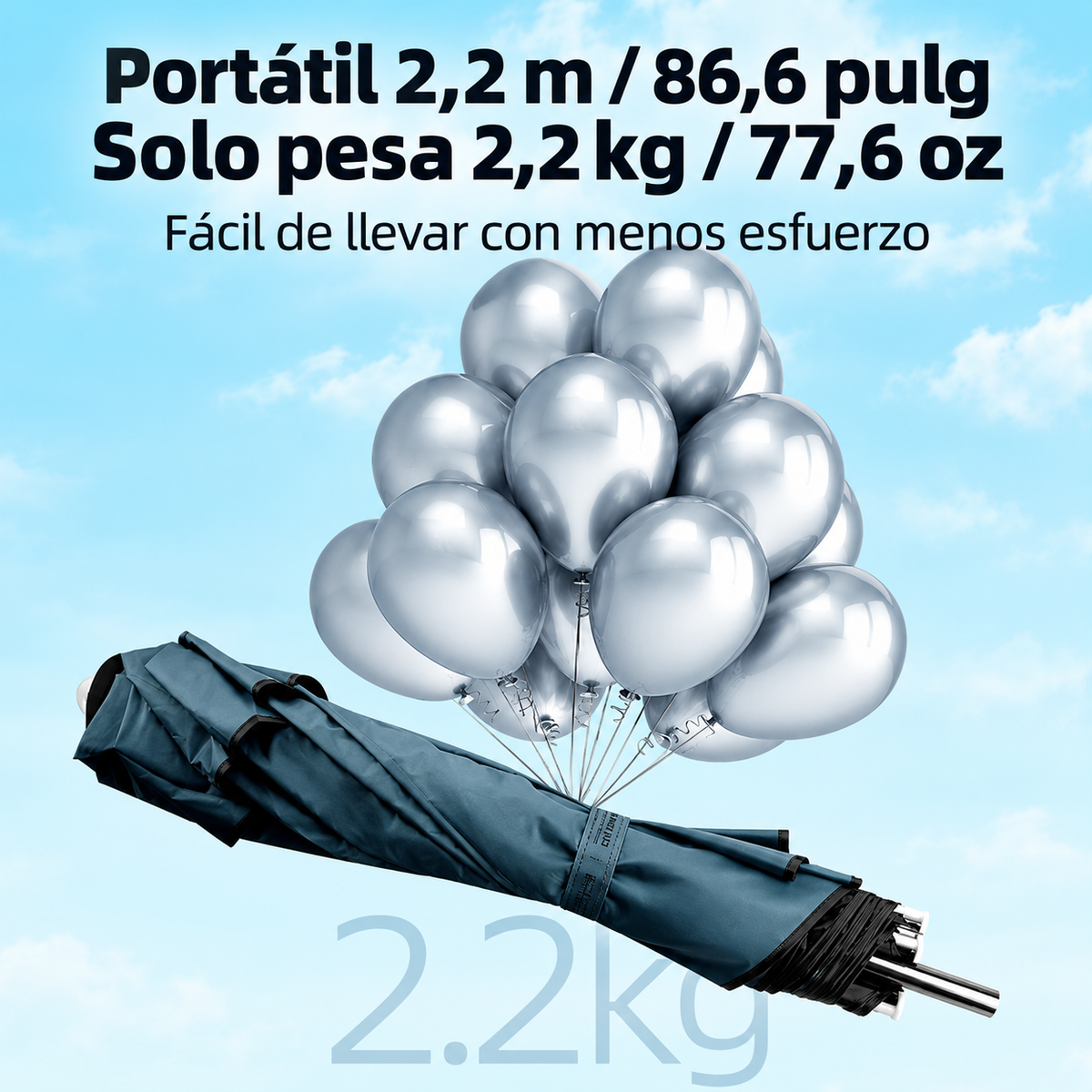 Sombrilla Telescópica para Pesca — UMBRÍA