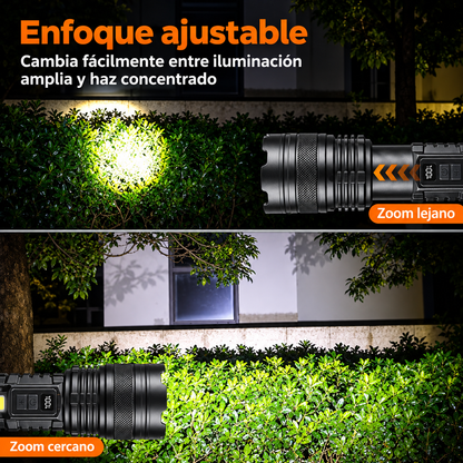 Linterna LED Recargable de Largo Alcance — ROBLEDO